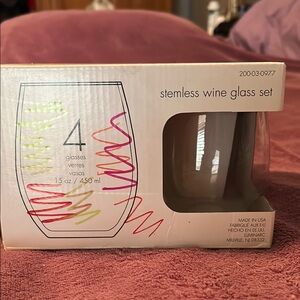 Stemless Wine Glass Set